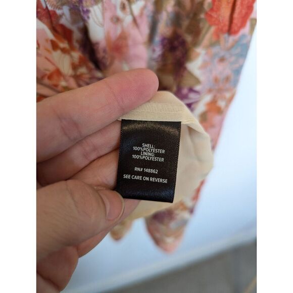 Torrid Georgette Blouse Womens Plus‎ Size 4X Ivory Floral Eyelet - Picture 9 of 13